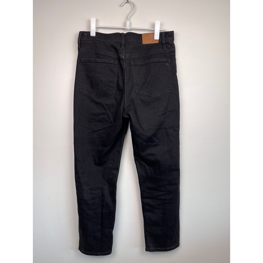 Madewell‎ Classic Straight Jean High Rise Faded Black Denim Size 27 - Picture 5 of 8